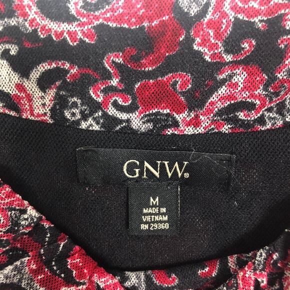 Y2K GNW Top Womens Medium Retro Floral Mesh Boho Fairygoth Whimsygoth Grunge - Picture 2 of 9